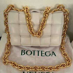 SOLD Bottega Veneta Chain Cassette Bag (Chalk)